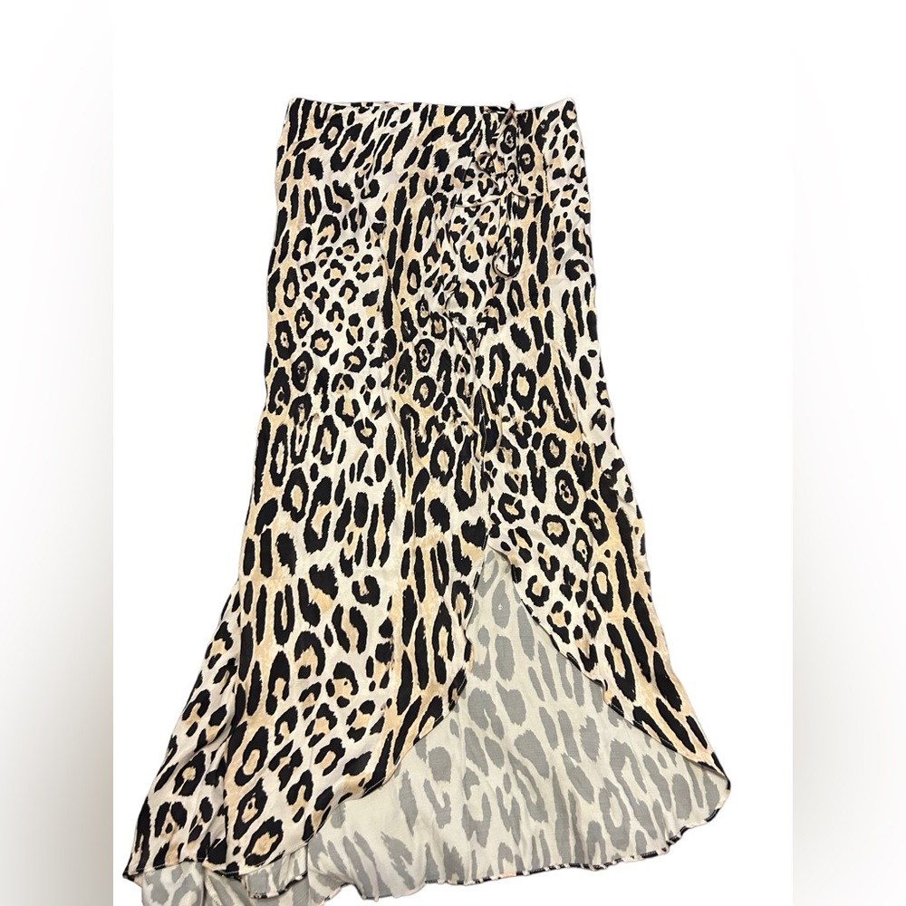 NBD Animal Print Wrap Skirt Multi
Colored Size small